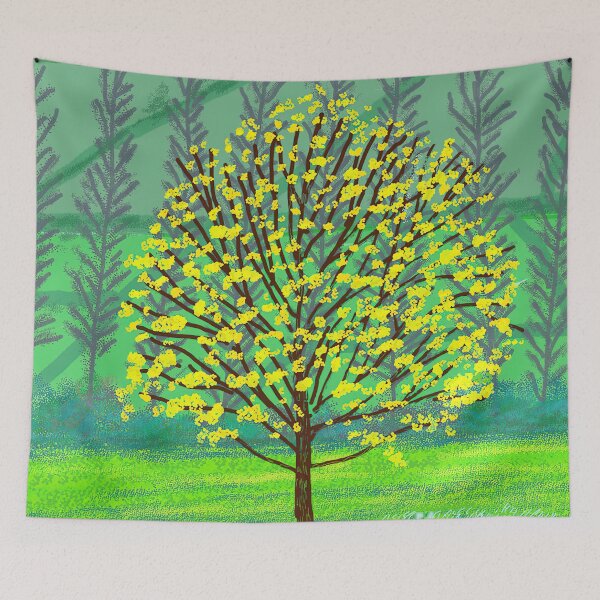 Item preview, David Hockney - Yellow Leaf designed and sold by ChristopherBann.