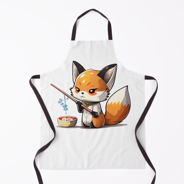 Item preview, Cute Fox Fishing Egg Fried Rice designed and sold by mtperspective.
