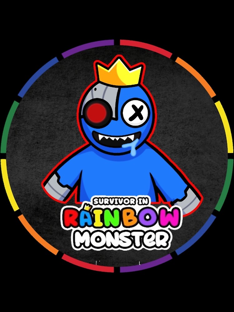 Withered blue monster rainbow friends vector illustration digital