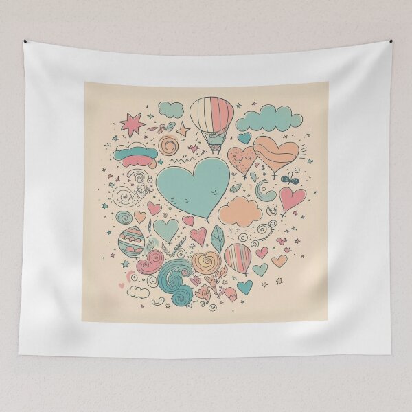Item preview, "Bloom in Color: Embracing Ethnic Themes with Vibrant Floral Doodles" designed and sold by TekunawArt.