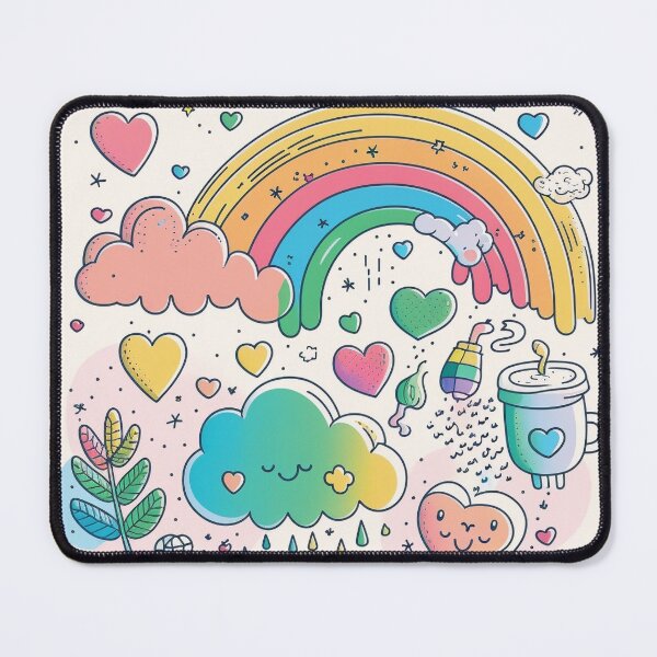 Item preview, "Chasing Rainbows: Adding a Splash of Cheer with Colorful Sky Doodles" designed and sold by TekunawArt.