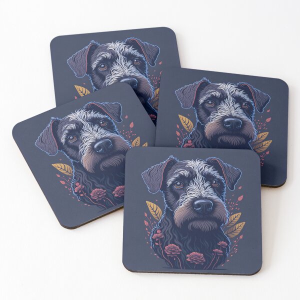 Artikelvorschau, Futuristische Schnauzer-Kunst| Kybernetischer Hundedruck | Pixeliges Schnauzer-Design entworfen und verkauft von RedArtG09.