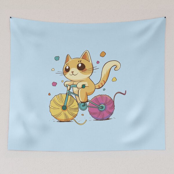 Item preview, cyclist cat designed and sold by DerSenat.