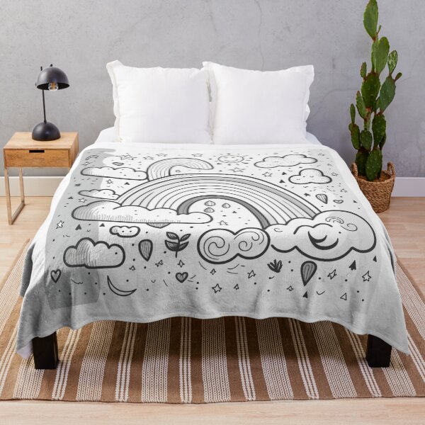 Item preview, "Unleash Your Imagination: Exploring the Beauty of Rainbow and Sky in Art Doodles" designed and sold by TekunawArt.