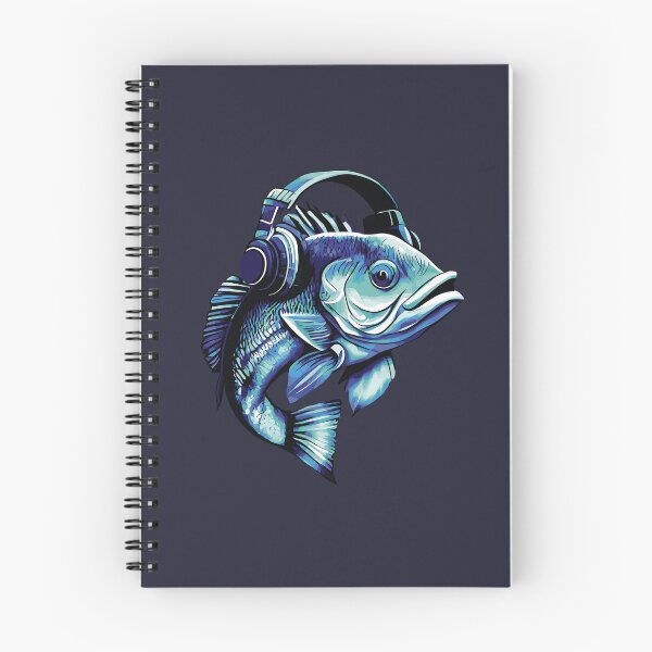 Item preview, Fish with headphones designed and sold by DerSenat.