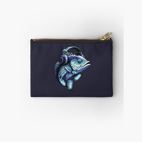 Item preview, Fish with headphones designed and sold by DerSenat.
