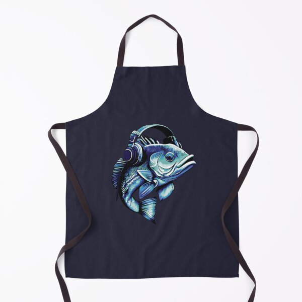 Item preview, Fish with headphones designed and sold by DerSenat.
