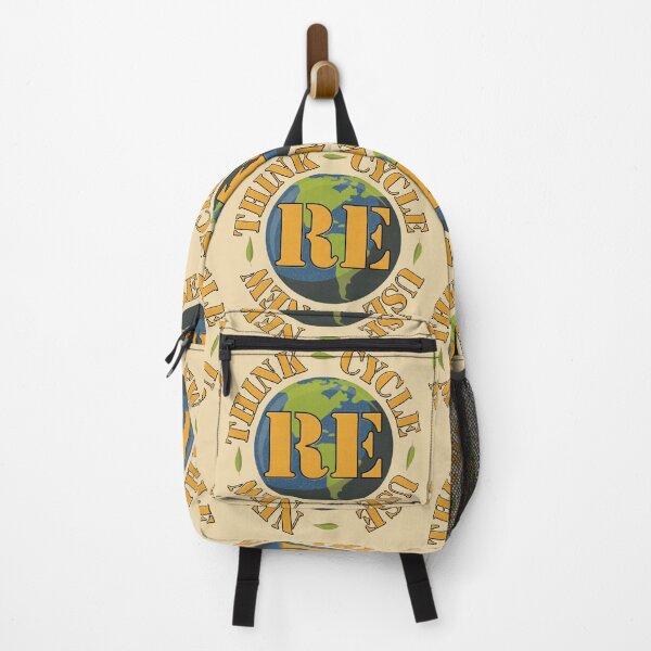 Item preview, RE Cycle Use New Think Environmental Logo designed and sold by MadfishDesigns.