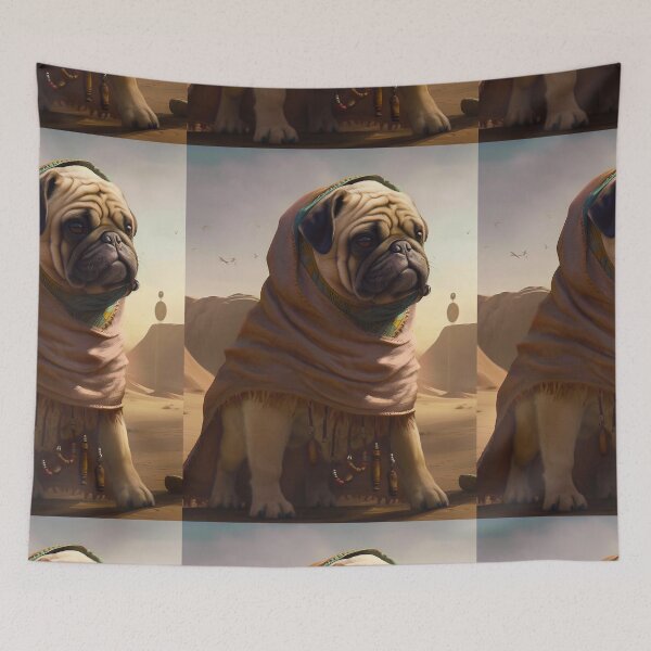 Item preview, Pug Dog in a Desert designed and sold by BoreasArts.