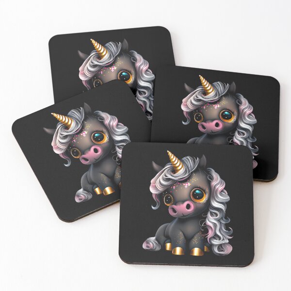 Item preview, Cute Baby Black Unicorn designed and sold by Mike Notis.