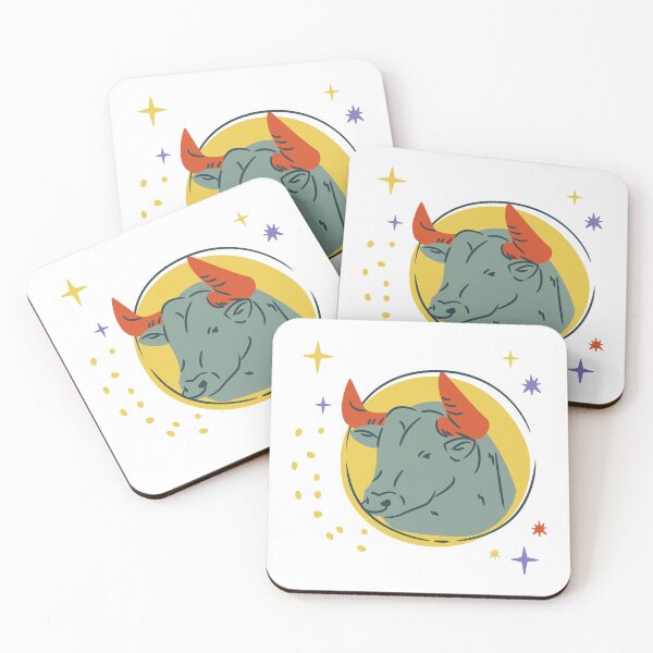 Item preview, beautiful drawing of a Taurus in color designed and sold by JAG2B.
