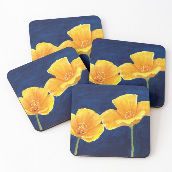 Item preview, Californian poppies watercolour No3 designed and sold by cupofju.