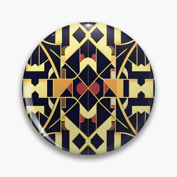 Item preview, Floral  Black and Gold Gatsby Art Deco Inspired Patterns  designed and sold by Tamas Das.