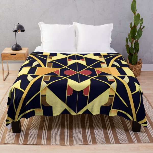 Item preview, Floral Black and Gold Gatsby Art Deco Inspired Patterns designed and sold by Tamas Das.