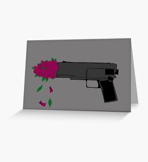 Guns & Roses Greeting Card