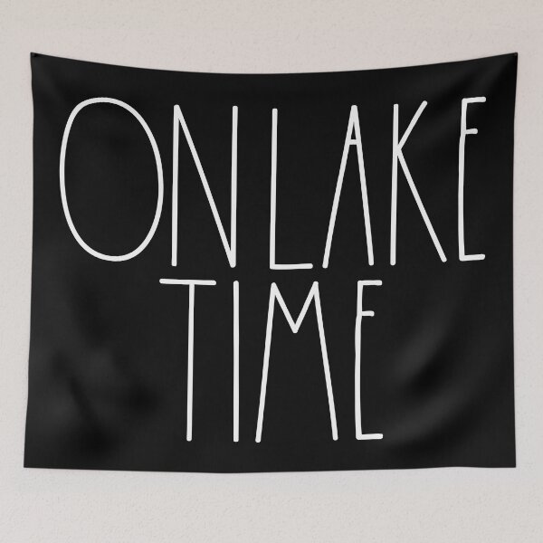 Item preview, On Lake Time White Rae Dunn Inspired Farmhouse Decor designed and sold by FineElephant.