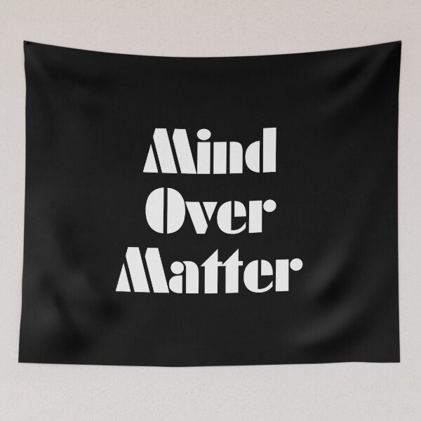 Item preview, Mind Over Matter gym motivation quotes  designed and sold by Sahil Randhawa.
