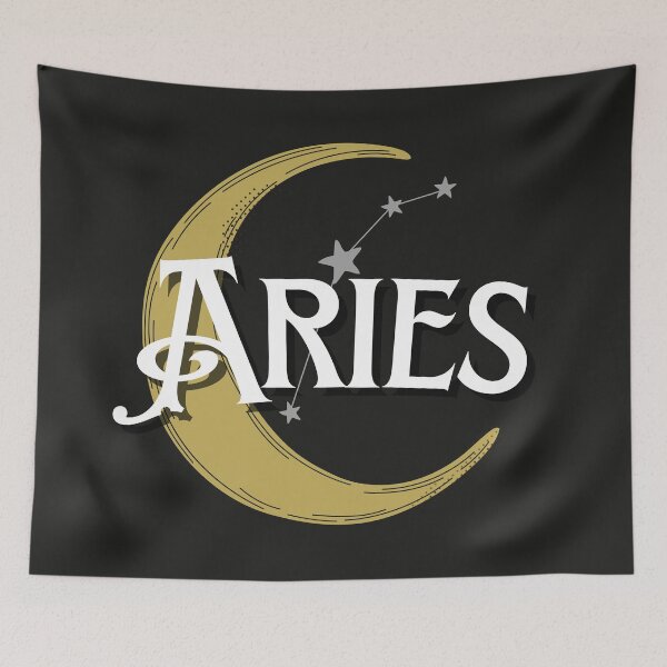 Item preview, Celestial moon in Aries design. designed and sold by CreativeStrand.