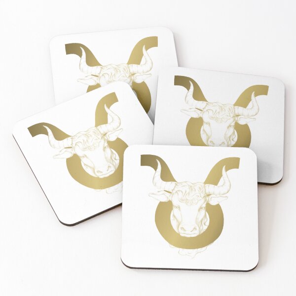 Item preview, Taurus zodiac sign illustration gold version designed and sold by JAG2B.