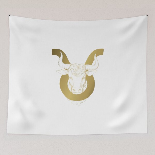 Item preview, Taurus zodiac sign illustration gold version designed and sold by JAG2B.