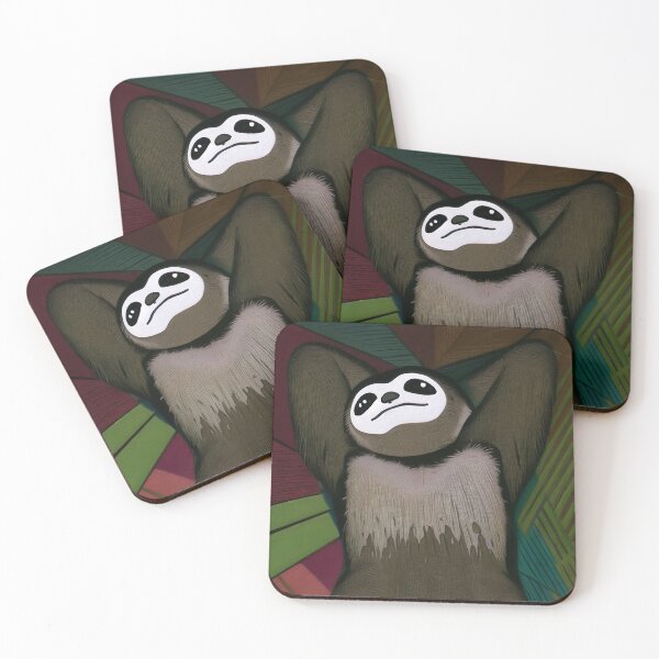 Item preview, Lazy Sloth Relaxing Vibrant Colors designed and sold by BeeFigDesigns.