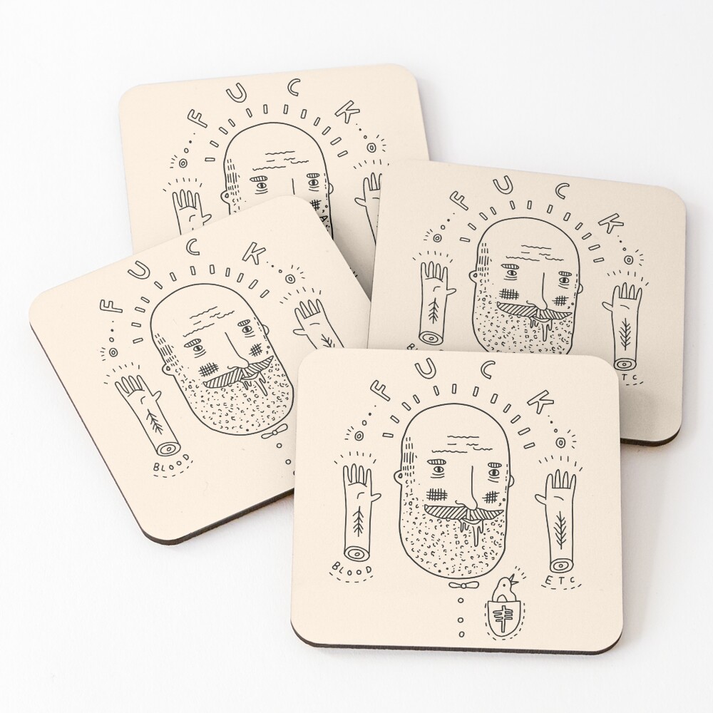Item preview, Coasters (Set of 4) designed and sold by SentABear.