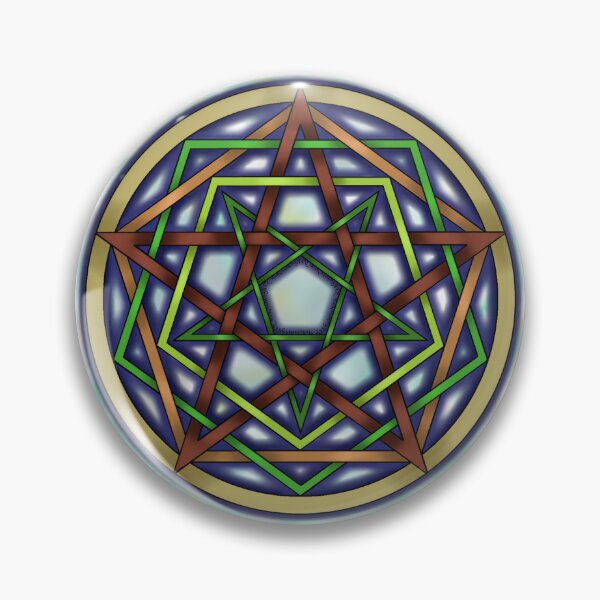 Item preview, Duality Pentaknot -Earth & Air designed and sold by A-Rickety-Ninja.