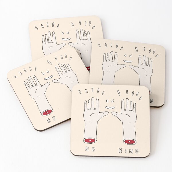 Item preview, Frightened Rabbit “Be Kind” Hands designed and sold by SentABear.