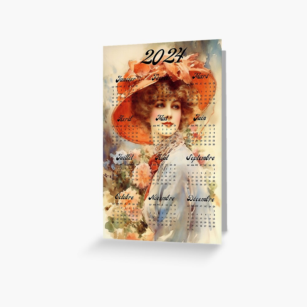 Wall Calendar 2024 - 30 x 29 Cm BELLE EPOQUE 