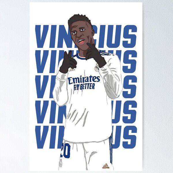 Item preview, Vinicius Junior - Illustration designed and sold by ElClasicoStore.