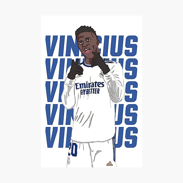 Item preview, Vinicius Junior - Illustration designed and sold by ElClasicoStore.