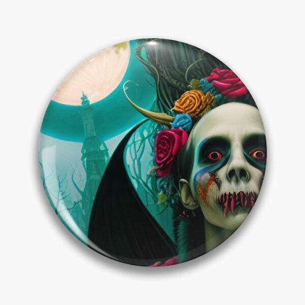 Item preview, Pale scary vampire with flowers designed and sold by MadinaFatt.