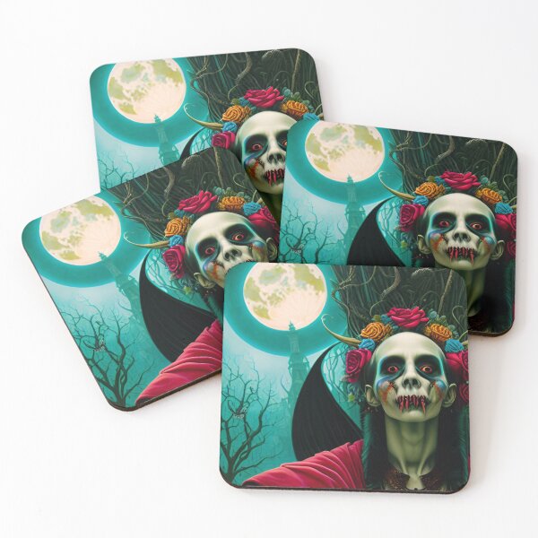 Item preview, Pale scary vampire with flowers designed and sold by MadinaFatt.