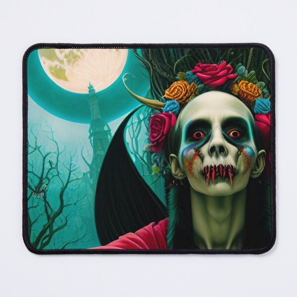 Item preview, Pale scary vampire with flowers designed and sold by MadinaFatt.
