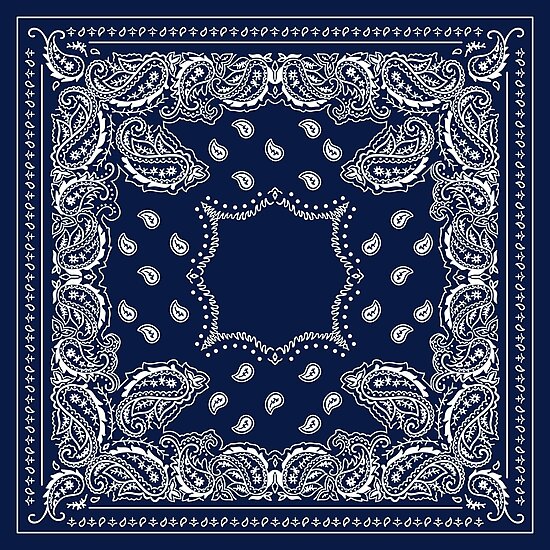 "Bandana in Blue - 2 " Photographic Print by rosemaryalbo | Redbubble