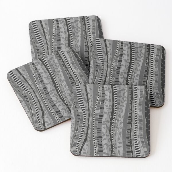 Item preview, Grey crazy stripes by Maxine Gadd  designed and sold by Maxine Gadd.