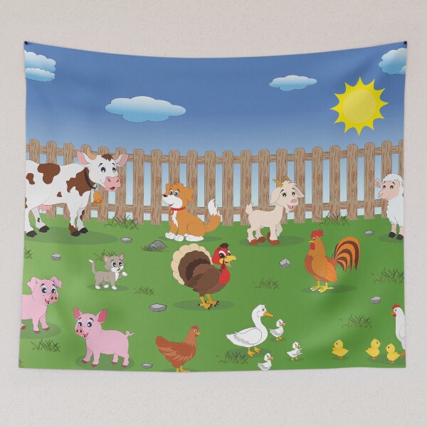 Item preview, Domestic Animals Cartoon Illustration  designed and sold by adamtepl.