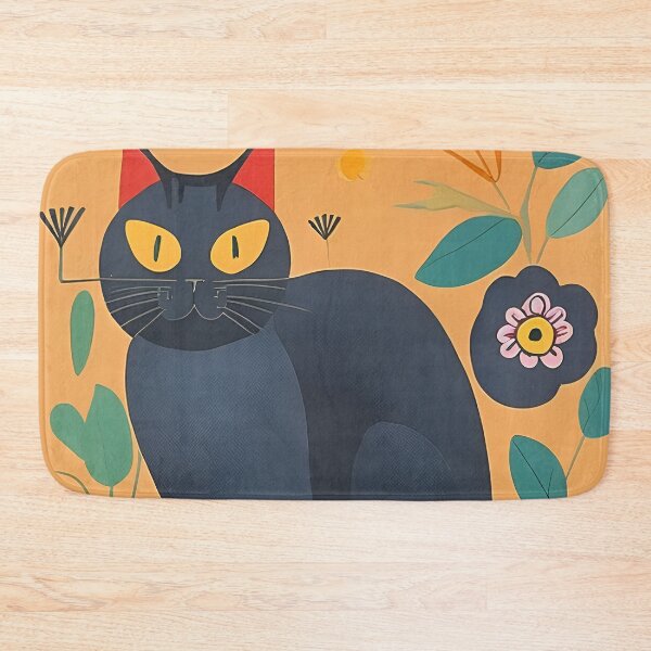 Item preview, Atomic Mid century cat - Retro Cat-Mid Century Modern Art  designed and sold by Tamas Das.