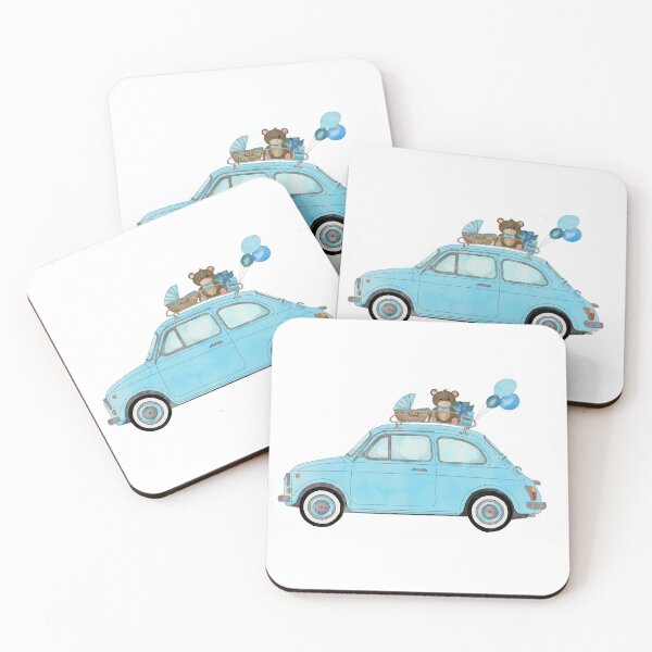Item preview, Fiat 500 Blue Baby Boy designed and sold by portosabbia.