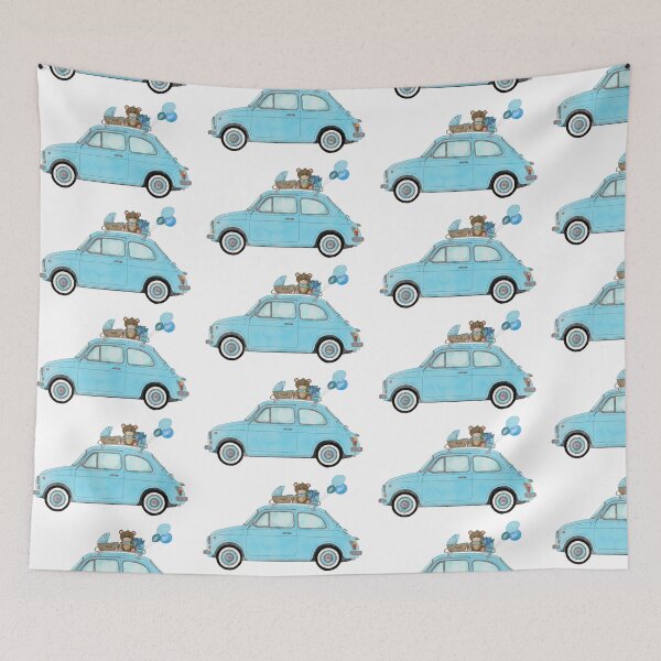 Item preview, Fiat 500 Blue Baby Boy designed and sold by portosabbia.