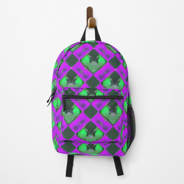 Item preview, Retro Tile Pattern Green shades with Hard Purple, look like a big plaid designed and sold by RetroTile.