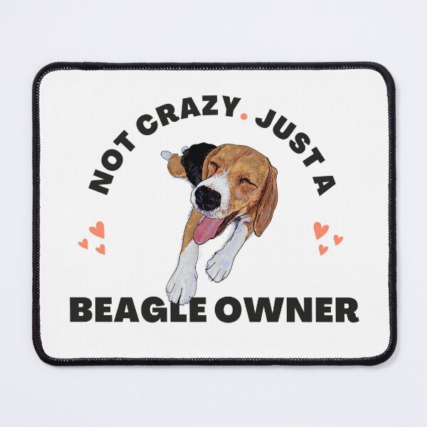 Item preview, Crazy Beagle Owner Funny and Cute Art for Beagle Lovers designed and sold by akashbathla.