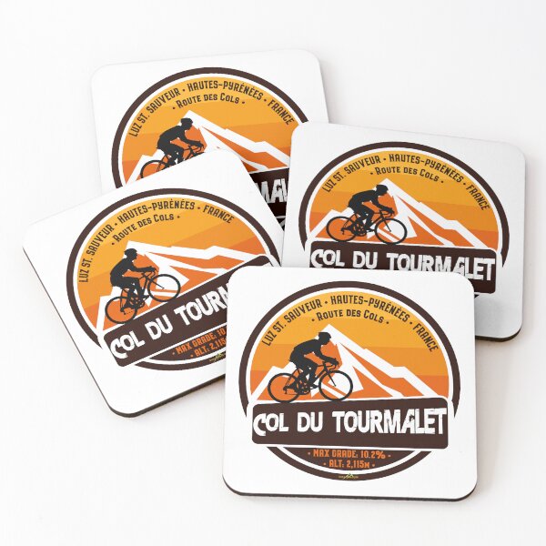 Item preview, Col du Tourmalet Cycling Route des Cols Pyrenees France 04 Sticker T-Shirt designed and sold by OuterShellUK.