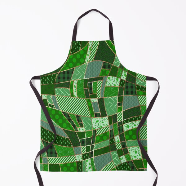 Item preview, Green crazy patchwork design by Maxine Gadd designed and sold by Maxine Gadd.