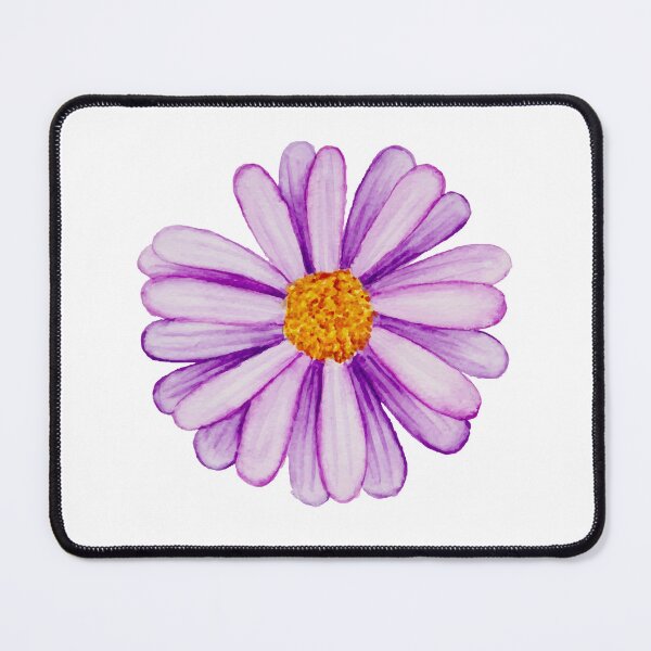 Item preview, Purple daisy flower, flower watercolor. designed and sold by KanyaluckArtist.