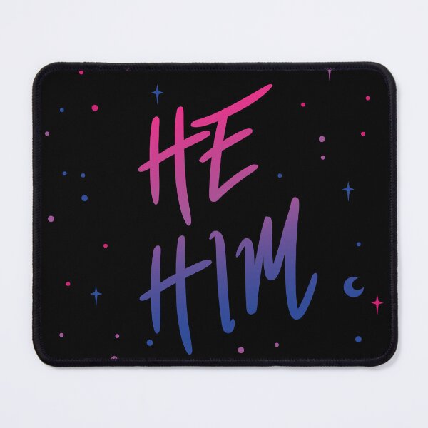 Item preview, Bi Flag Stars He/Him Pronouns designed and sold by MoonMint.