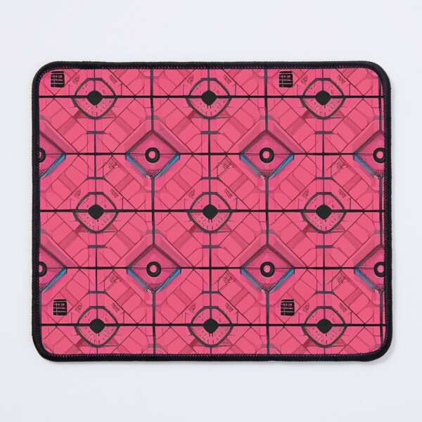 Artikelvorschau, Retro Tile Pattern Pink with little Blue and Black details entworfen und verkauft von RetroTile.