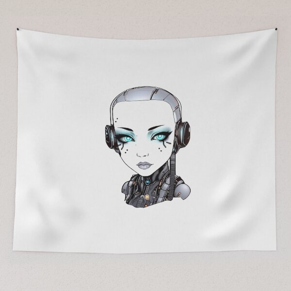 Item preview, Digital Dreamscape: Female Cyberpunk Android from the dark ages designed and sold by WartonnoArt.