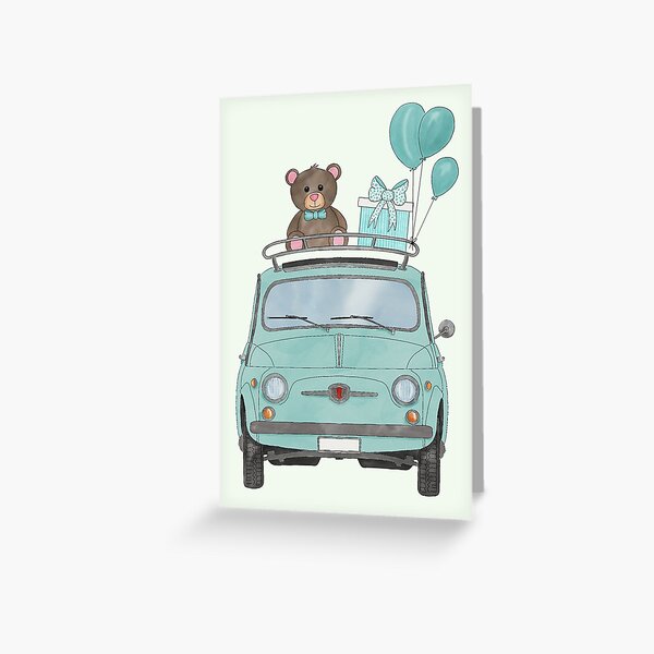 Item preview, Fiat 500 Blue Baby Boy designed and sold by portosabbia.