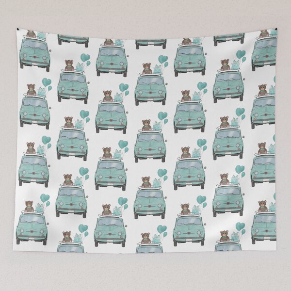 Item preview, Fiat 500 Blue Baby Boy designed and sold by portosabbia.
